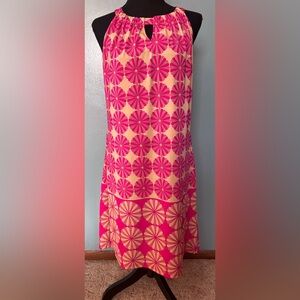 Aryeh Pink and Cream Floral Dress